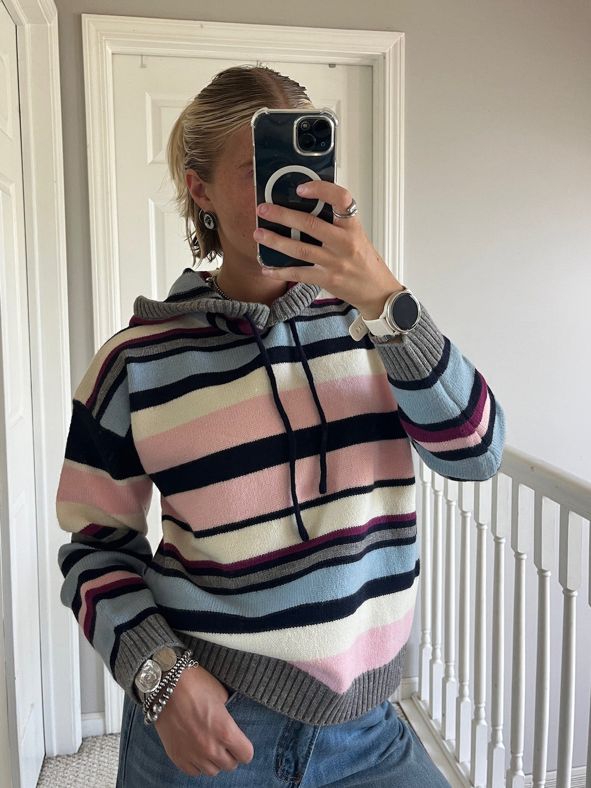 Stripe Sweater Sweatshirt