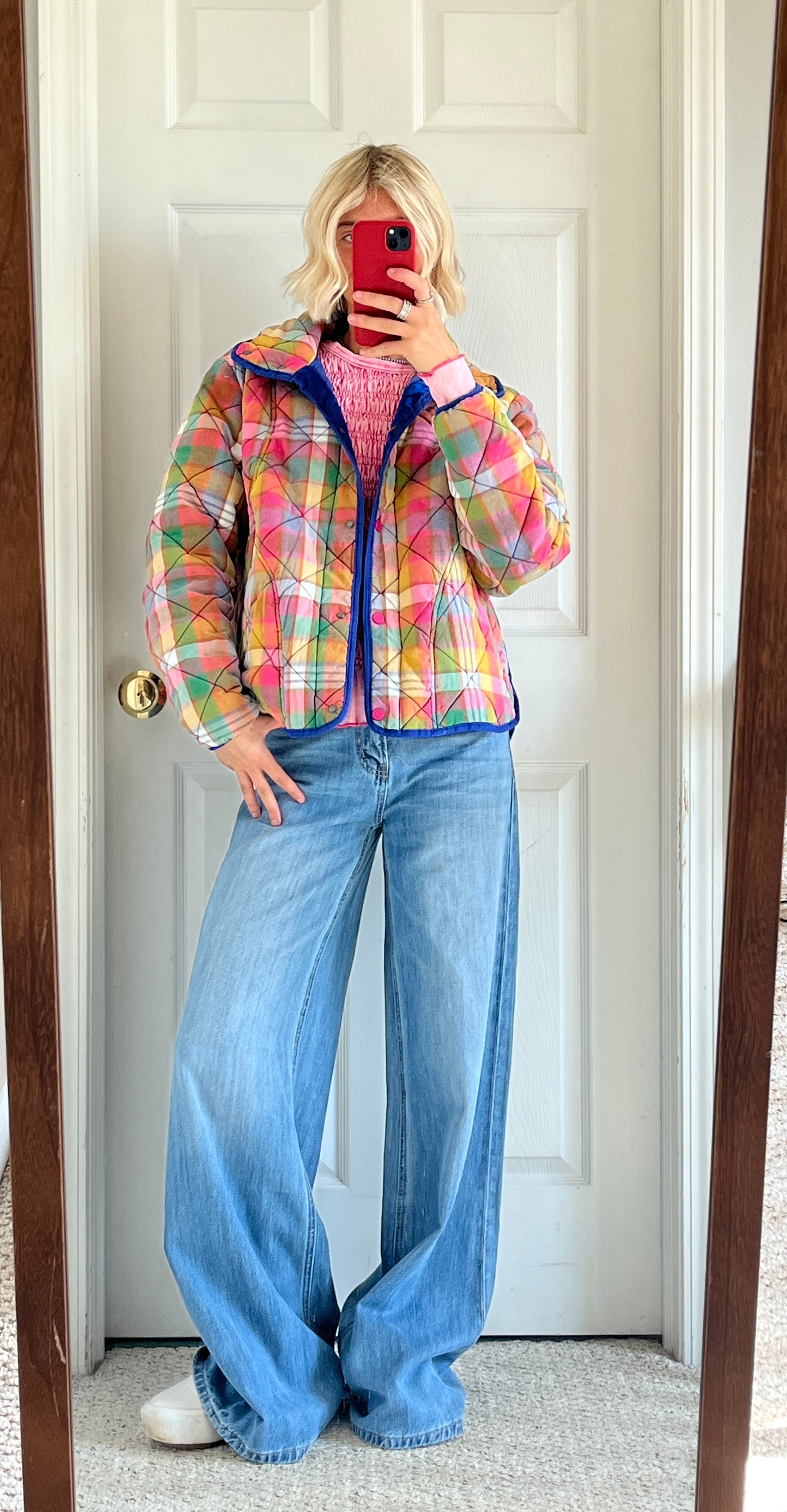 Plaid Quilted Jacket