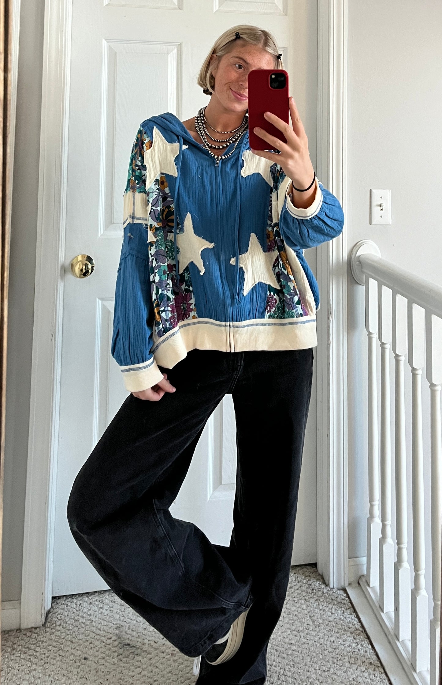 Star Patchwork Zip Up
