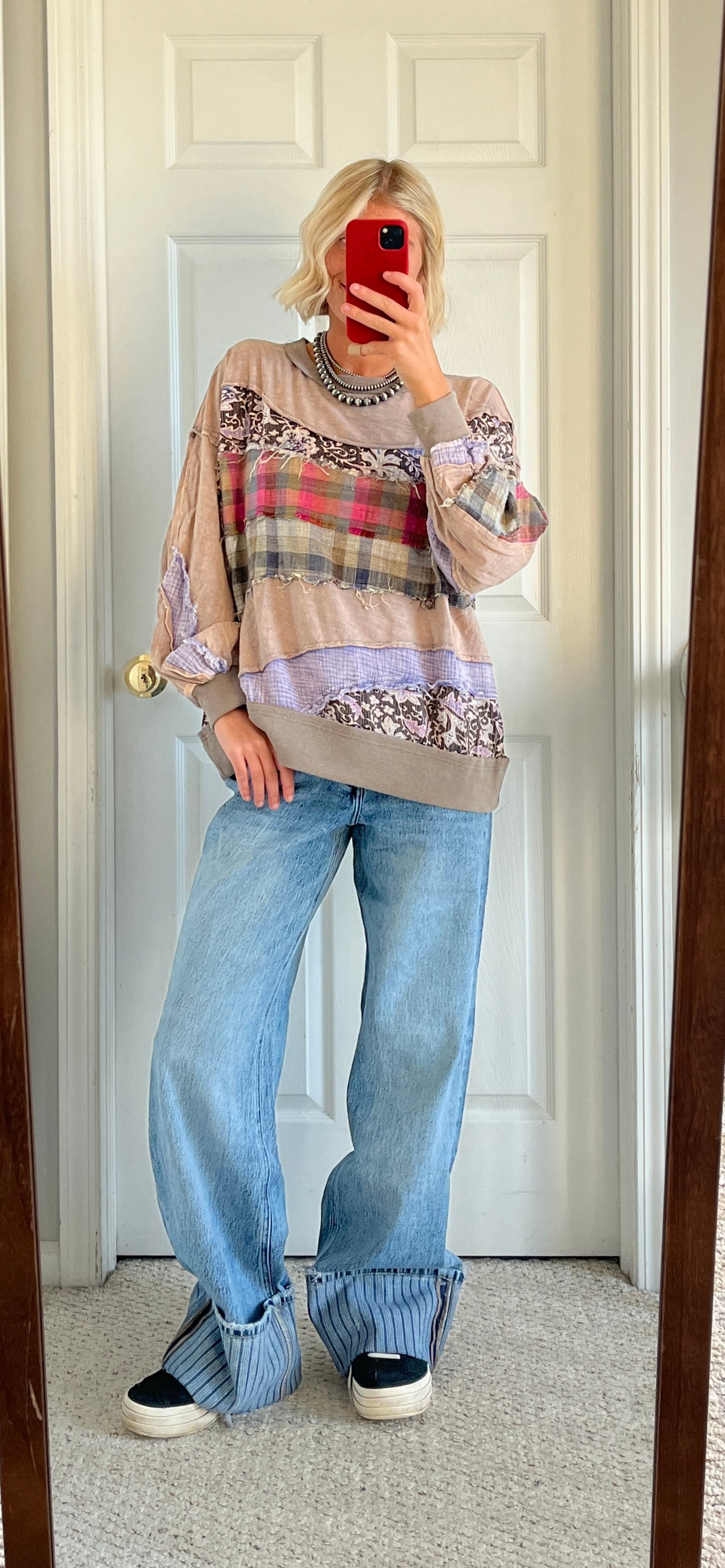 Paisley Patchwork Crewneck