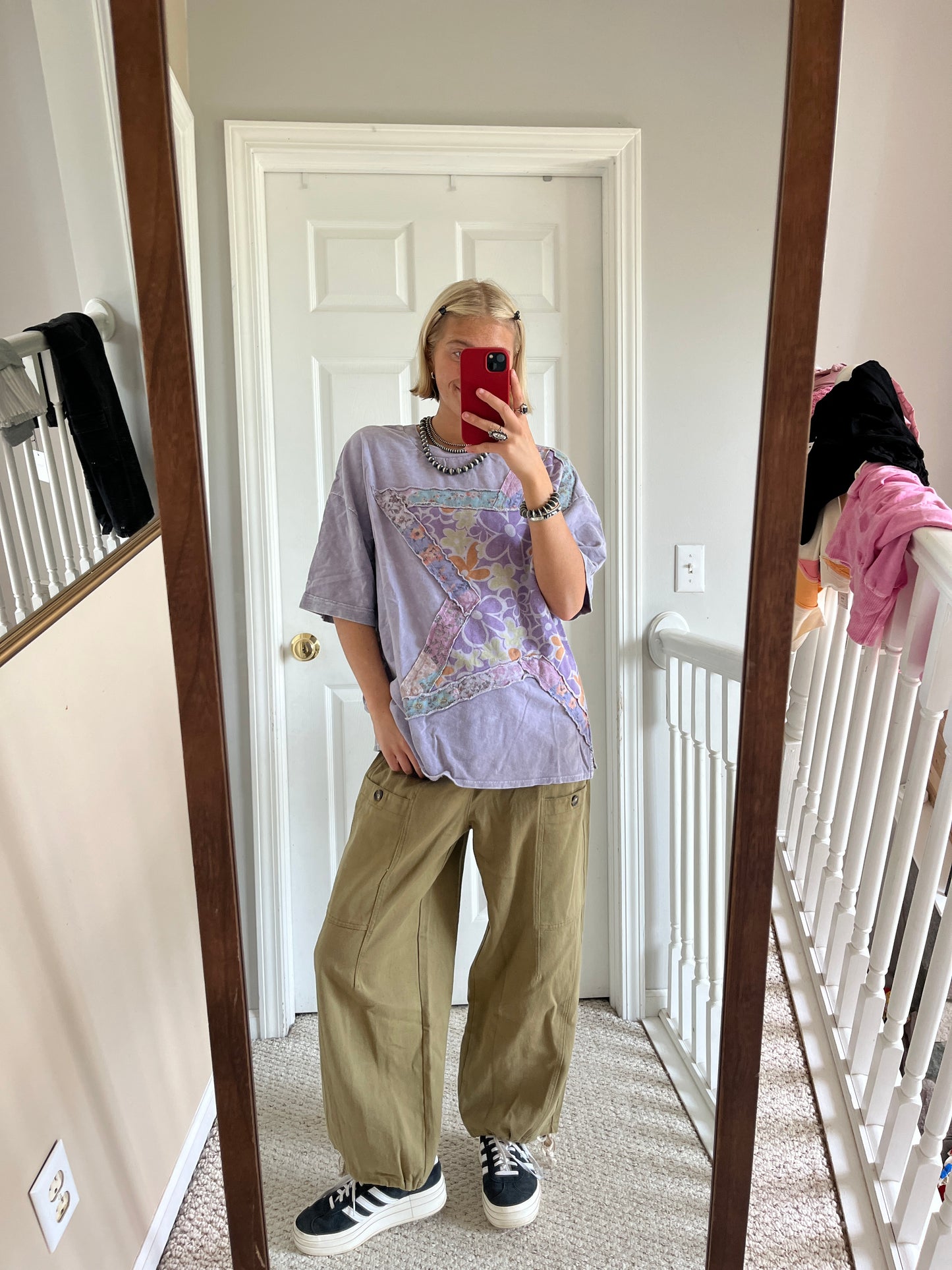Purple Star Patchwork Top