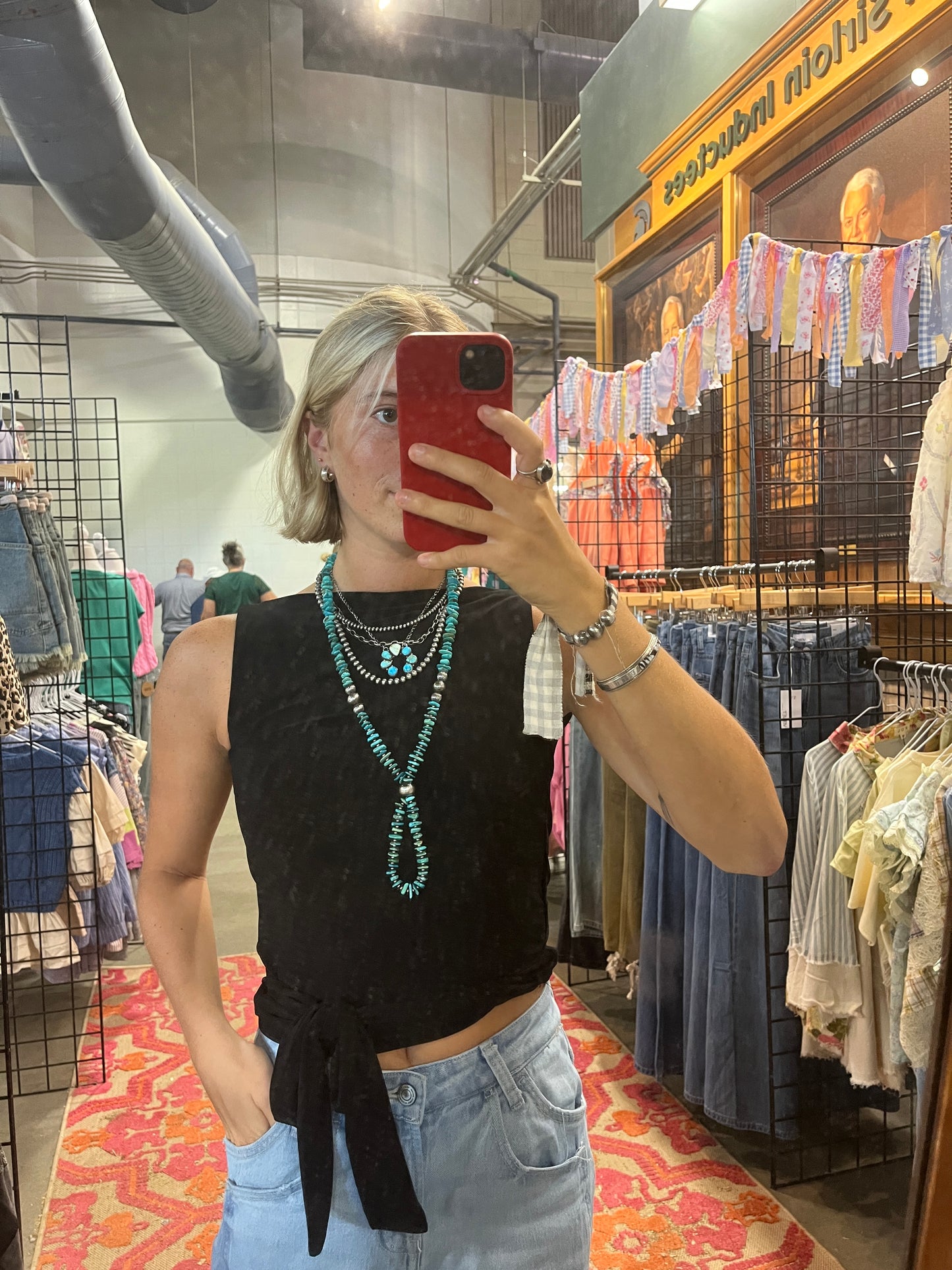 Black Backless Tank
