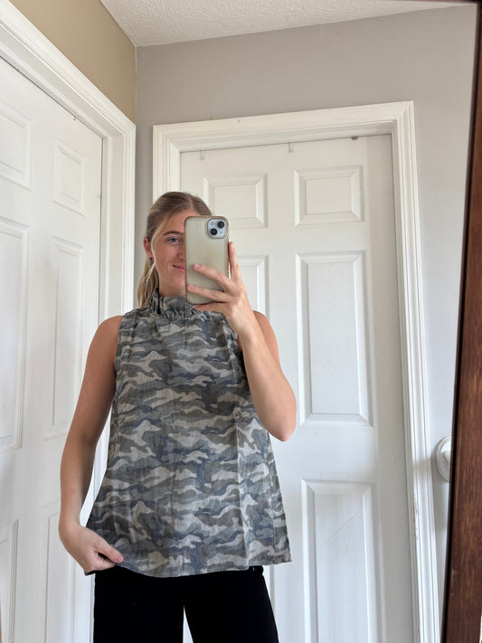Camo Sleeveless Top