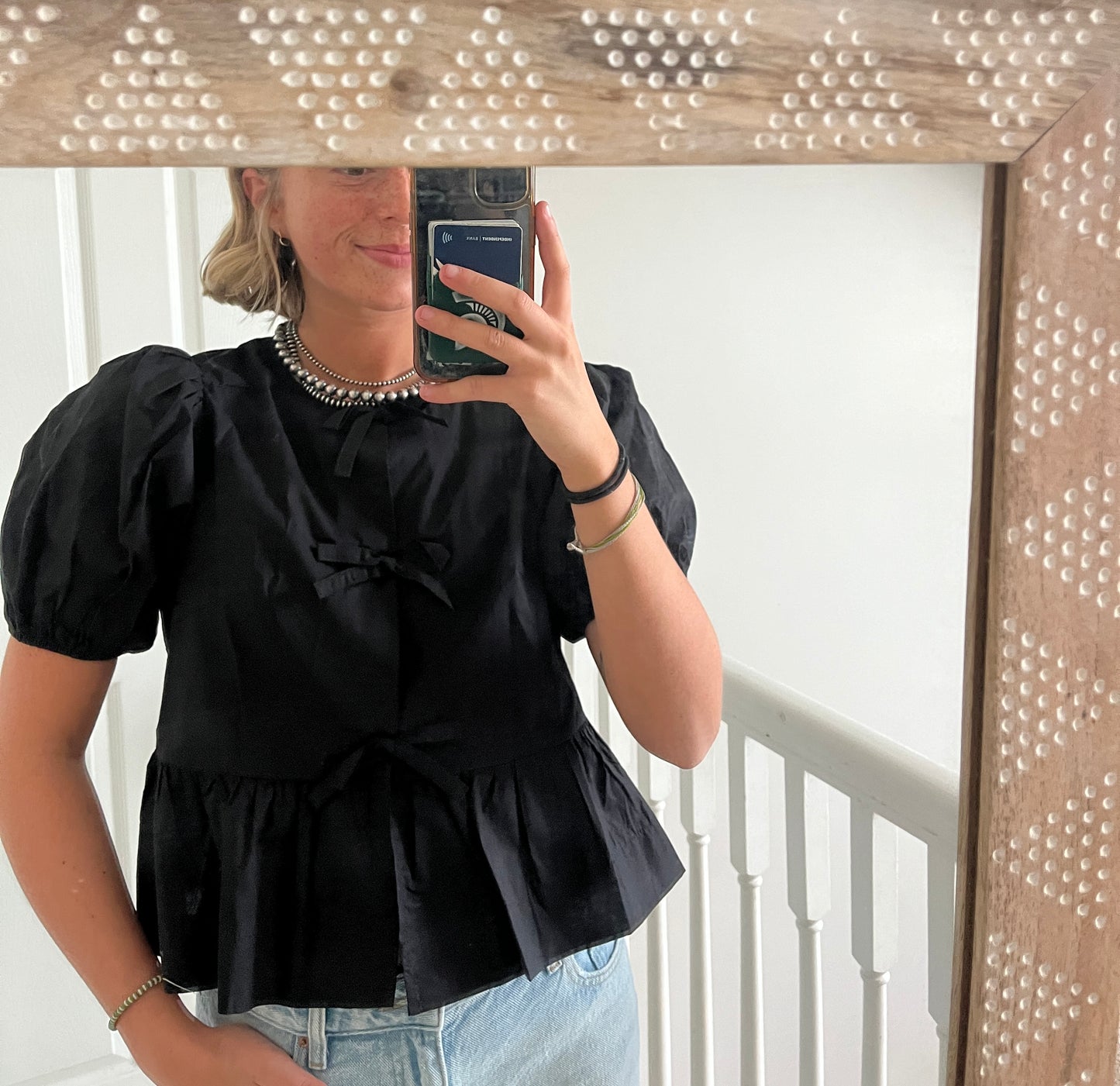 Black Bow Top
