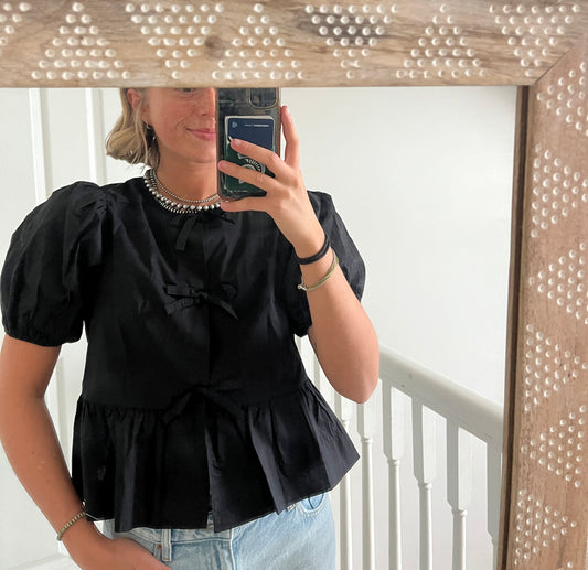 Black Bow Top