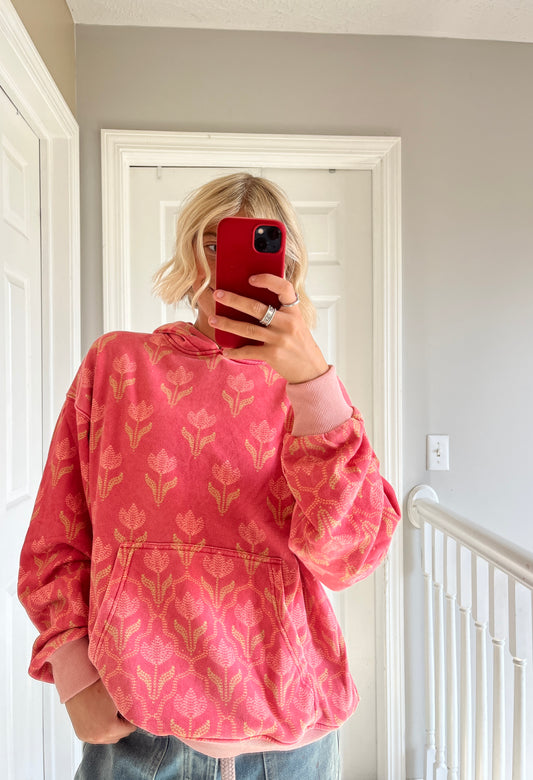 Floral Printed Hoodie