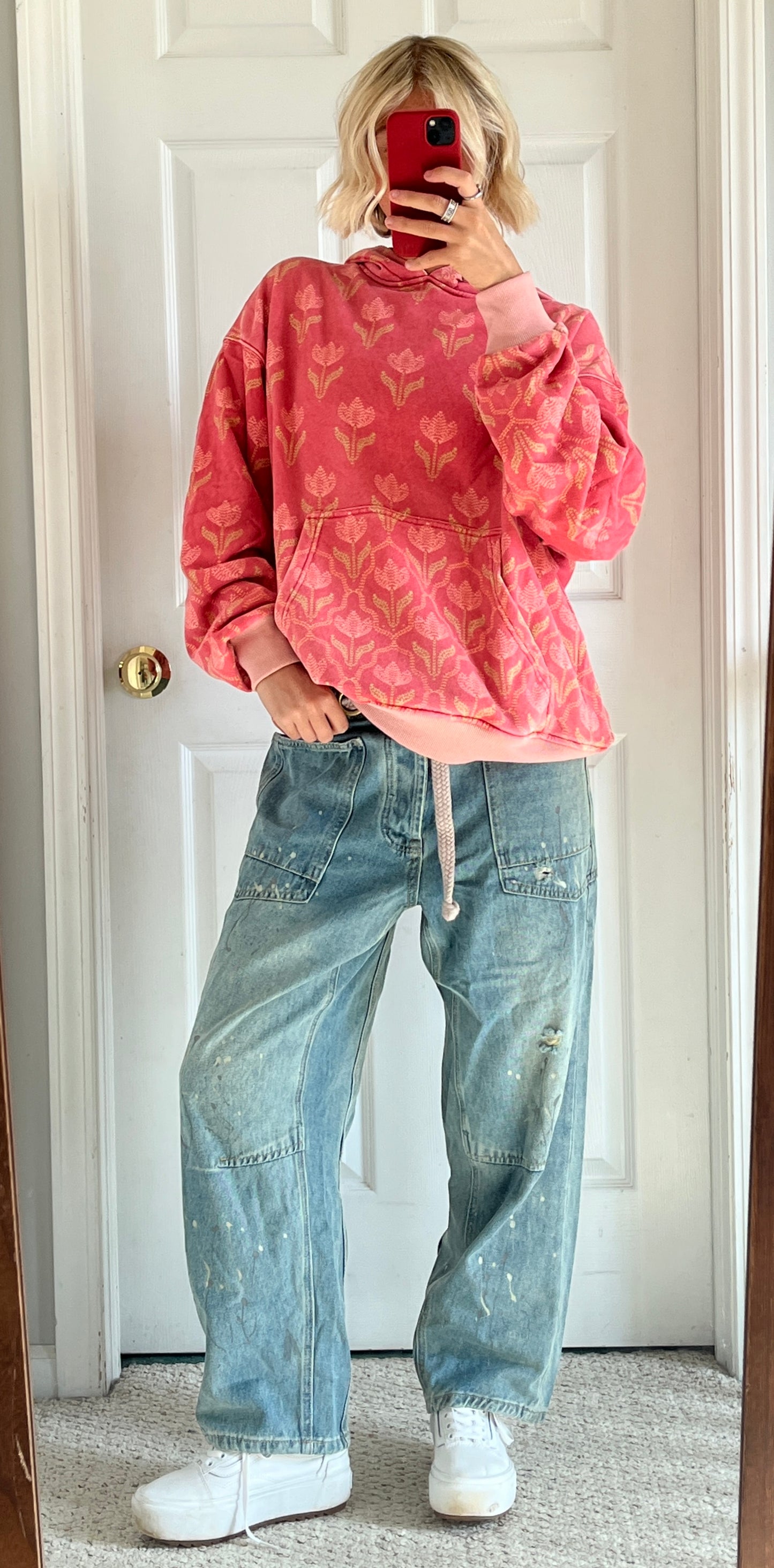 Floral Printed Hoodie