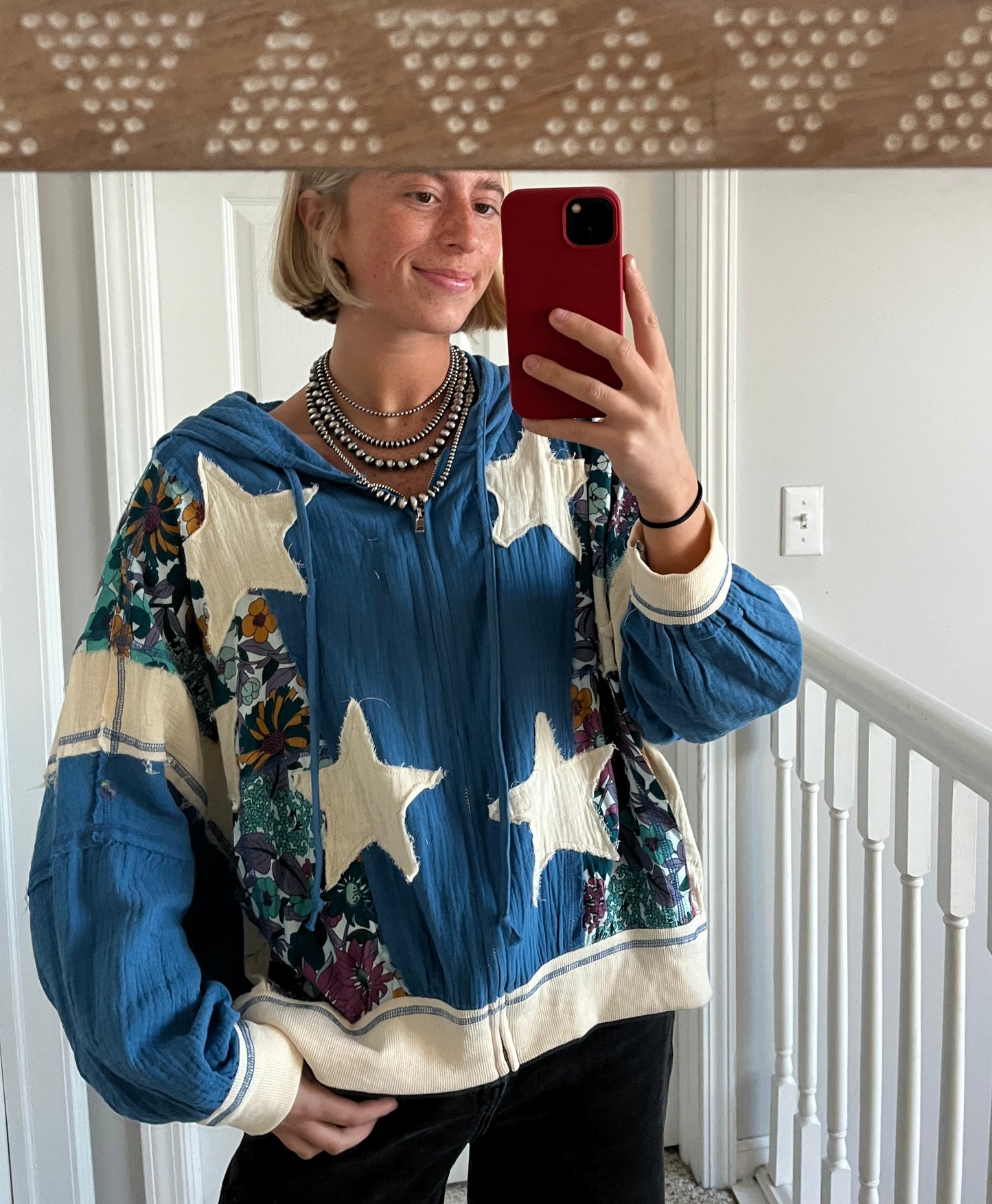 Star Patchwork Zip Up
