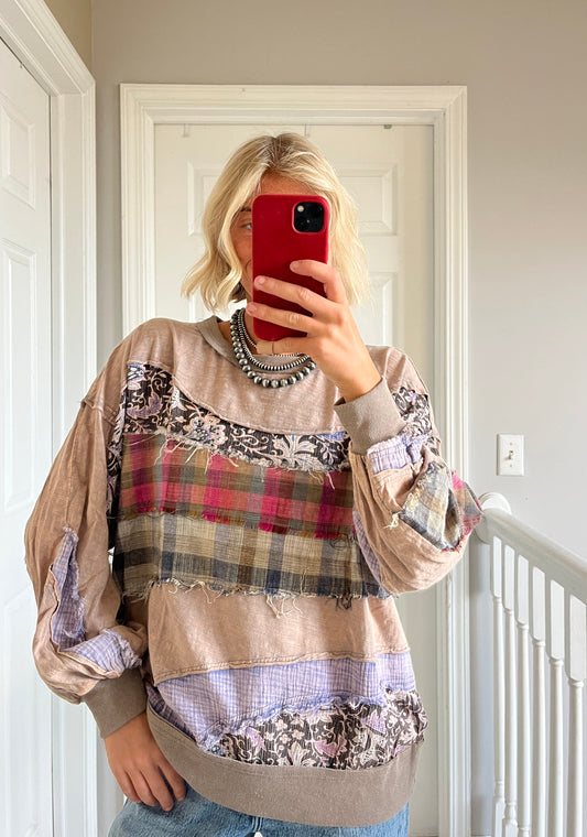 Paisley Patchwork Crewneck