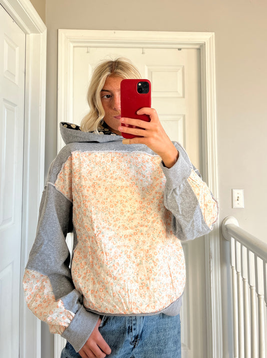 Contrast Floral Sweatshirt