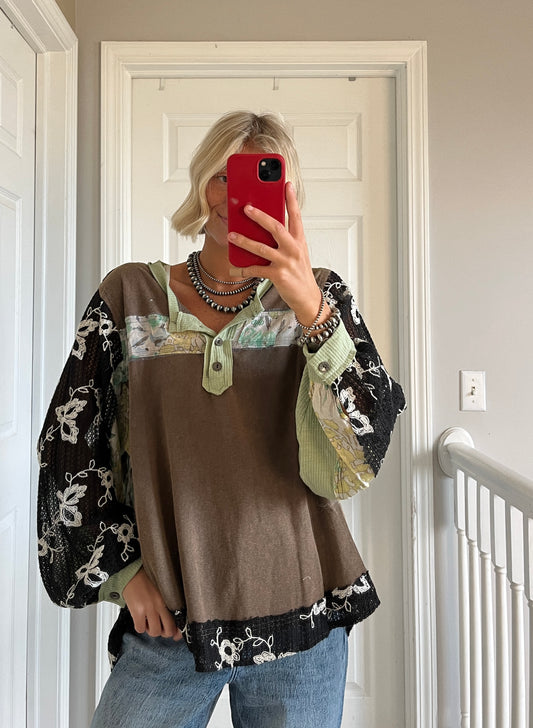 Floral Detailed Long Sleeve