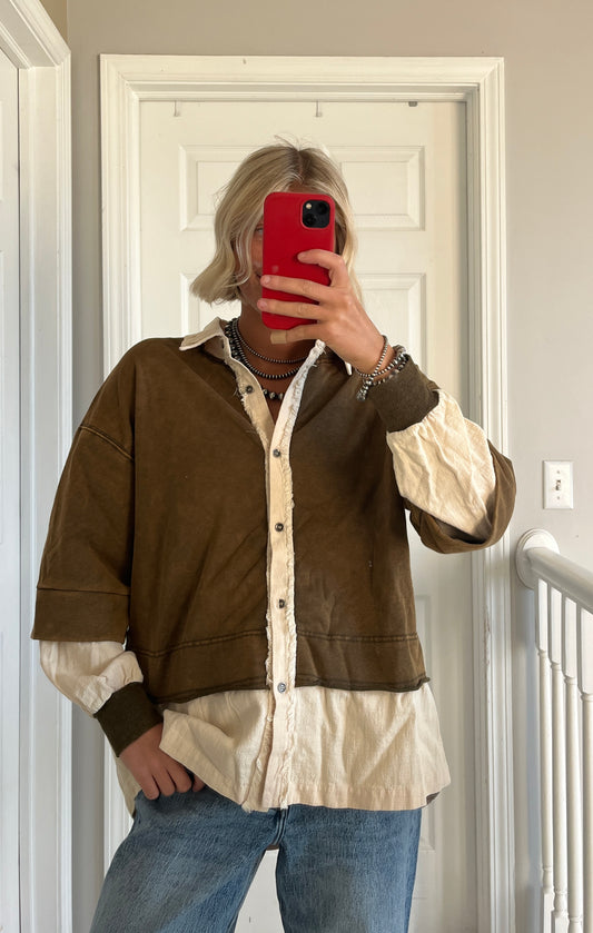 Olive Layered Jacket