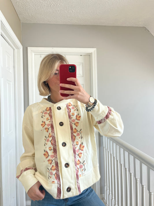 Ivory Button Sweater