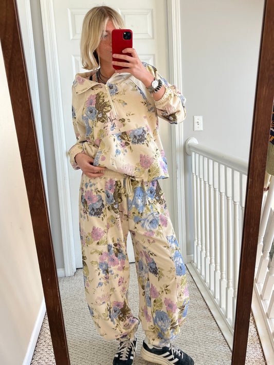 Floral Sweat Set