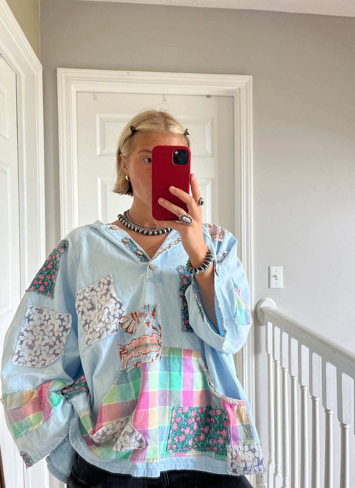 Oversized Patchwork Pullover
