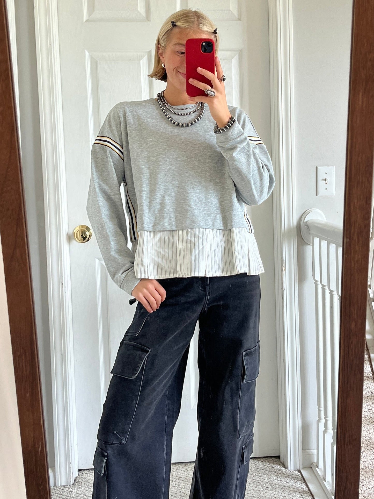Grey Layered Pullover