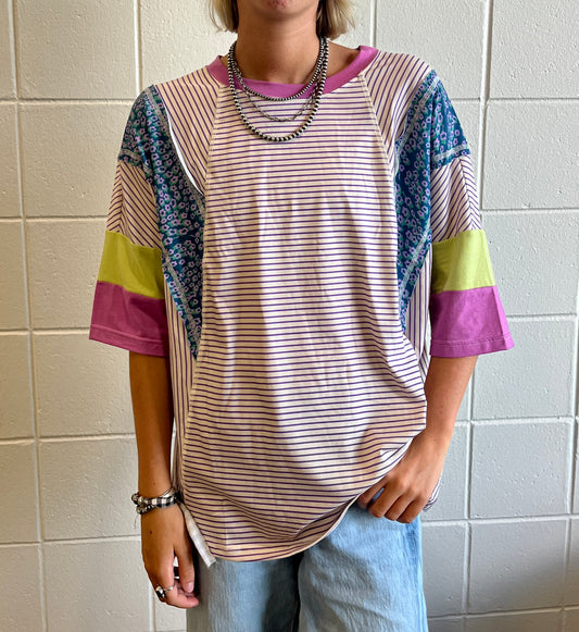 Purple Patchwork Top